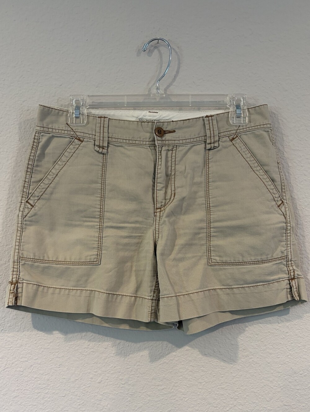 Polo Jeans Company Ralph Lauren Womens Vintage 100% Cotton Tan Khaki Shorts SZ 4